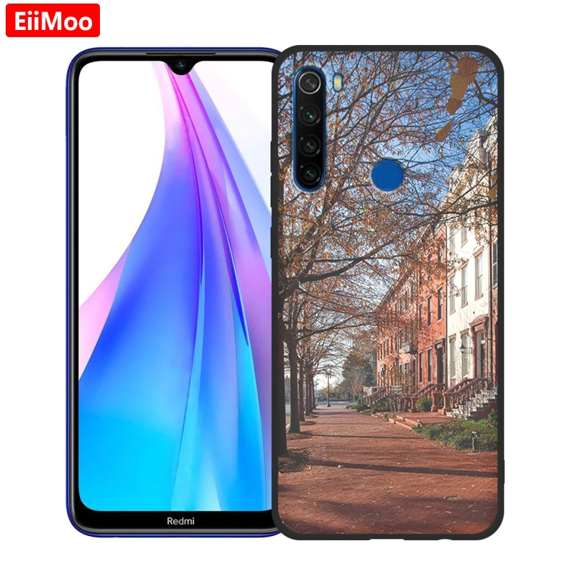 Чехлы EiiMoo для телефонов Xioami Redmi Note 8 T чехол 6 3 дюйма модный силиконовый мягкий с