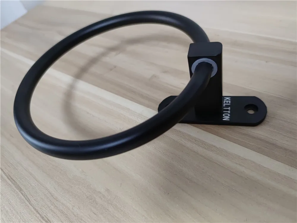 

KELTTON Stainless steel round black towel rings bathroom accessories