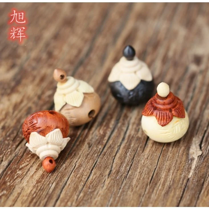 Новый деревянный кулон Cinnabar в виде колокольчика персикового ящика аксессуары