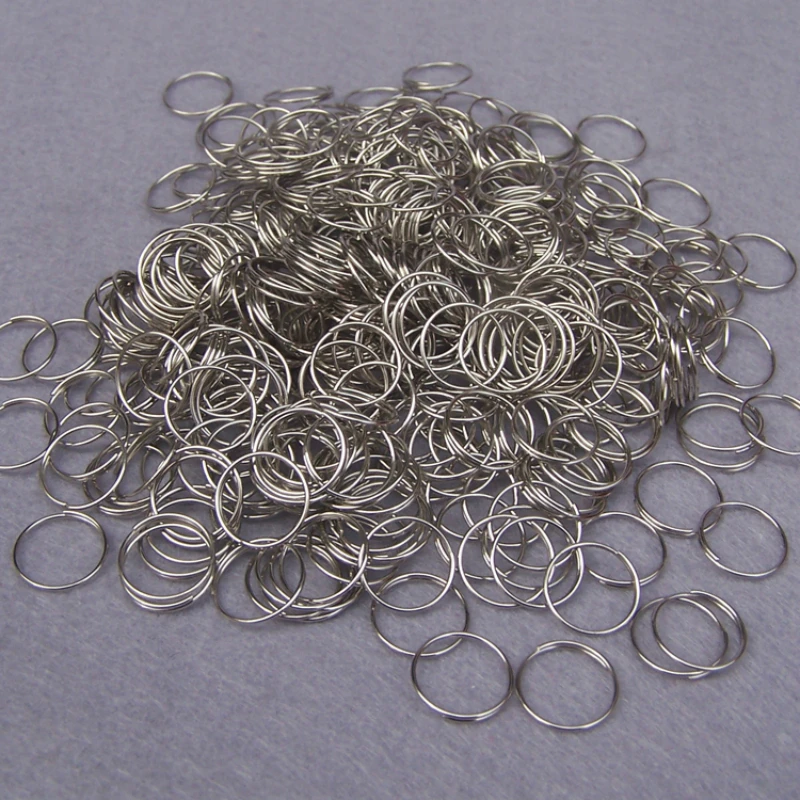 

11mm Metal Rings Silver Color Crystal Bead Connectors For DIY Beads Chain And Curtain
