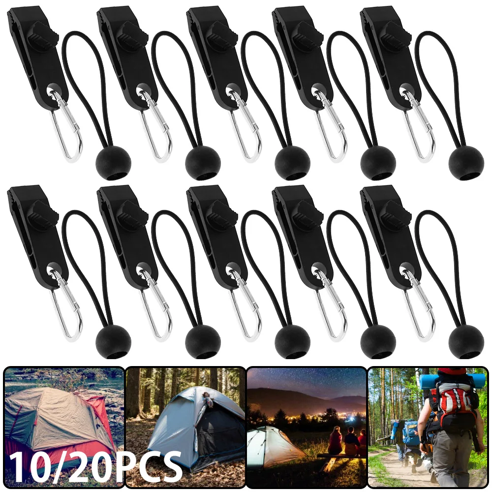 

20pcs Tent Pull Point Clip Outdoor Camping Tent Alligator Clip Pull Point Hook Buckle for Tent Crocodile Clip Tent Accessory