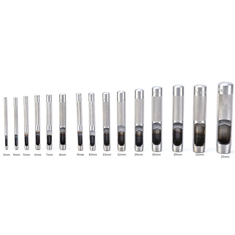 

15PC Belt Punch Leather Punch Punch Punch Punch Hollow Punch Quality Choice