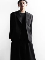 mens suit coat spring and autumn new fashion street popular korean simple leisure loose large coat