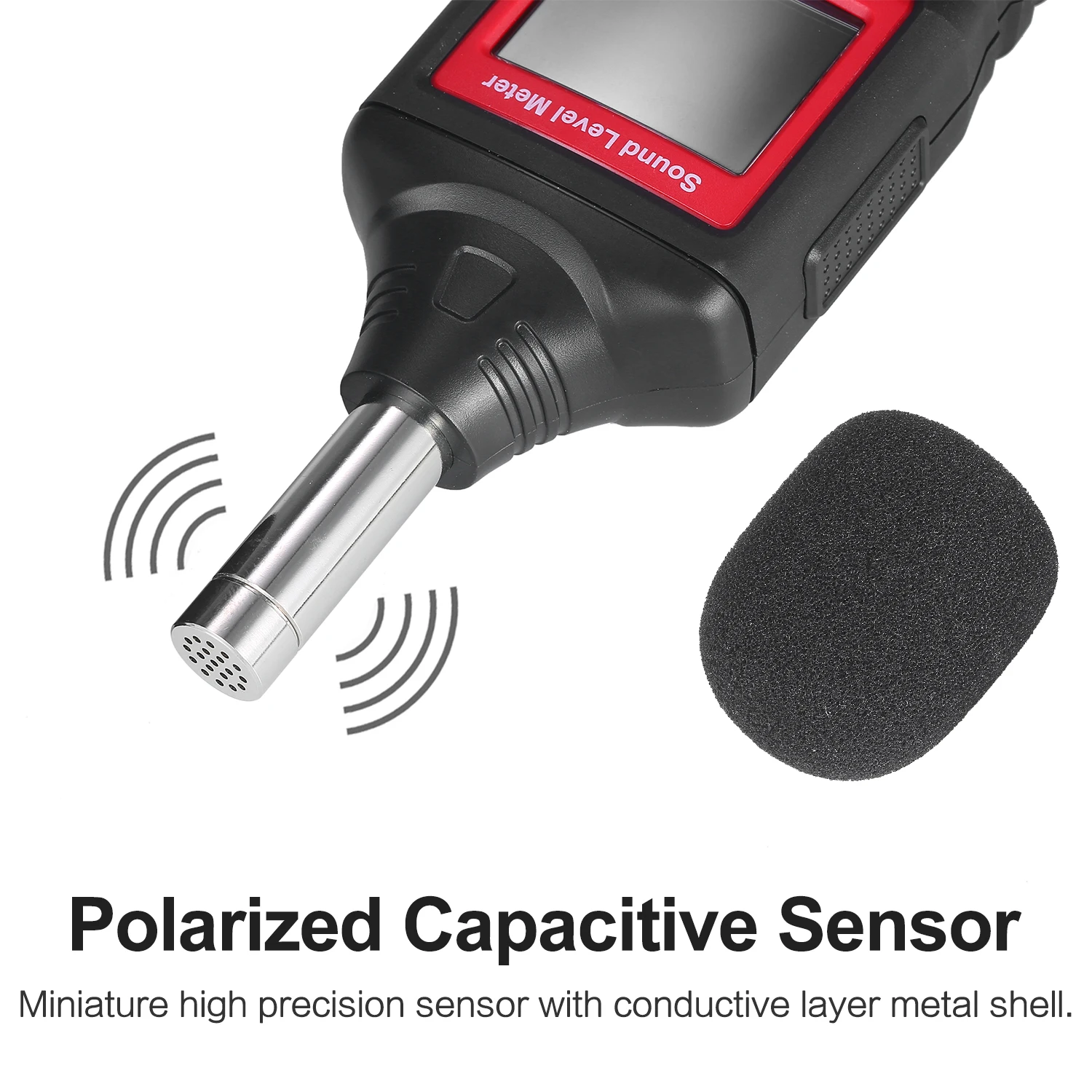 Цифровой измеритель уровня шума ST6824 умный детектор с ЖК дисплеем и цветным