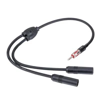 car antenna cable adapter aluminum plug in 1 for 2 radio antenna extension cable meet more connectivity needs antenna for car