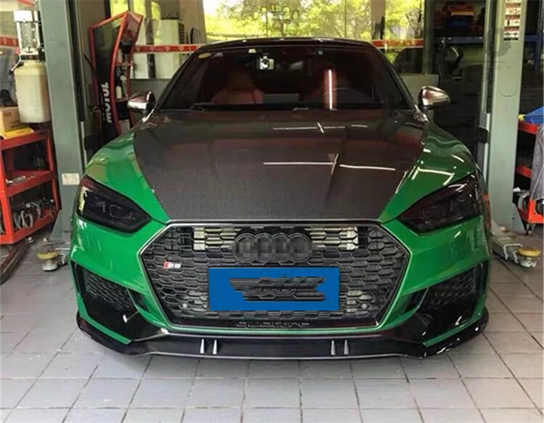 Для Audi A5 S5 RS5 B9 2017 2018 2019 2020 углеродное волокно передний задний бампер диффузор губа