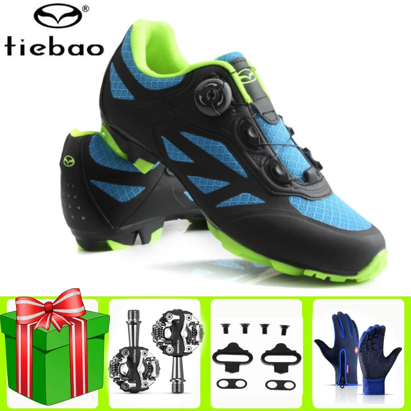 Tiebao Sapatilha Ciclismo Mtb Cycling Shoes Men Breathable Racing Mountain Bike Self-locking Professional Bicycle Sport Sneaker | Спорт и
