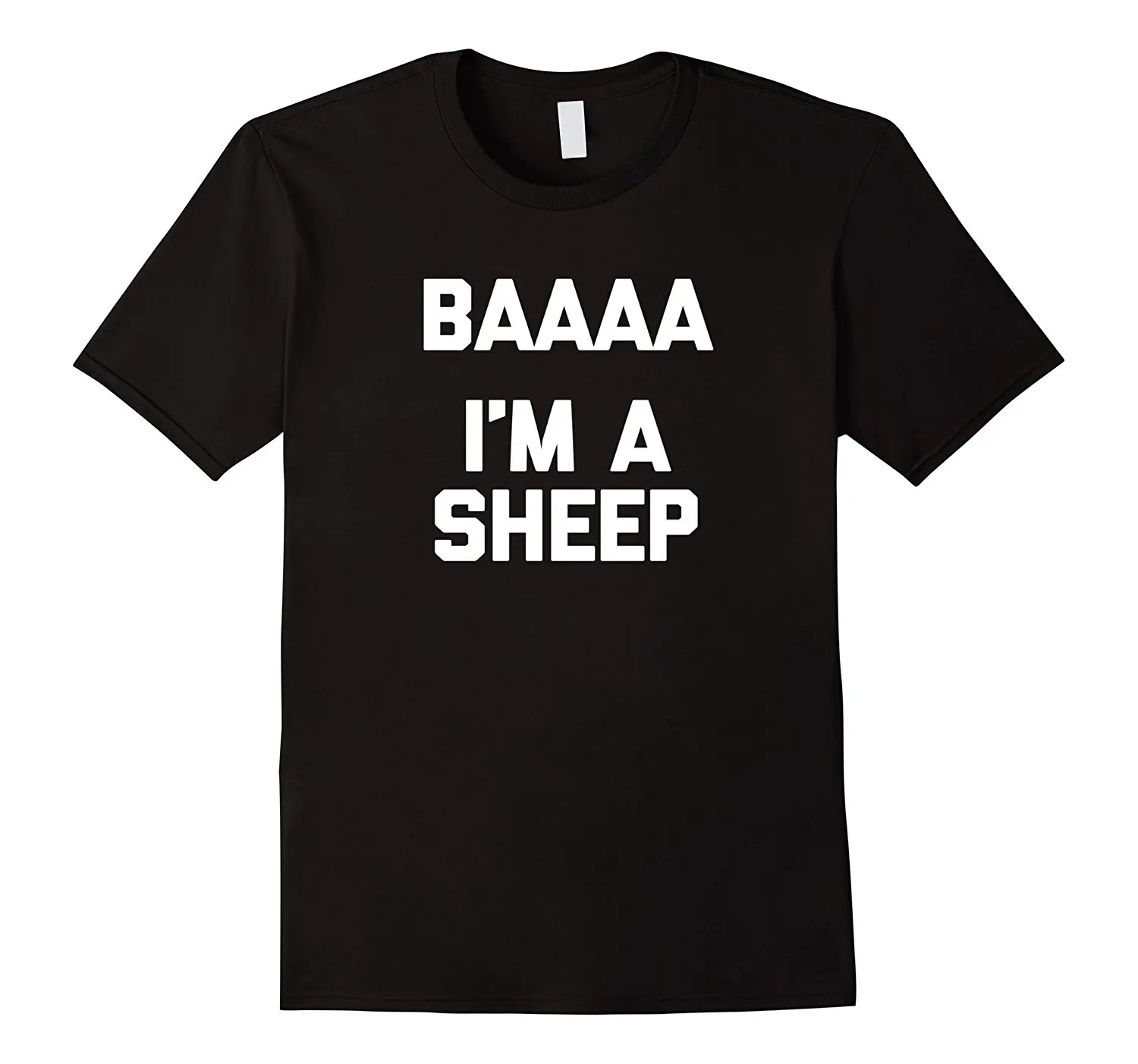 

Funny Sheep Shirt: Baaaa, I'm A Sheep T-Shirt Funny Saying Colour Funny Printed Fashion 100% Slim Fit Top