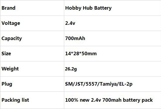 2,4 V 700mAh NI-CD аккумуляторная батарея AA 2,4 v аккумуляторная батарея 700 mah для игрушек с дистанционным управлением электрические игрушки