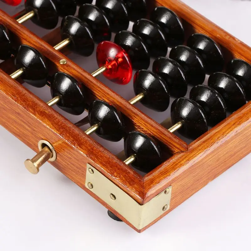 

17 Digits Wooden Soroban Standard Abacus Chinese Calculator Counting Math Learning Tool Beginners M17F