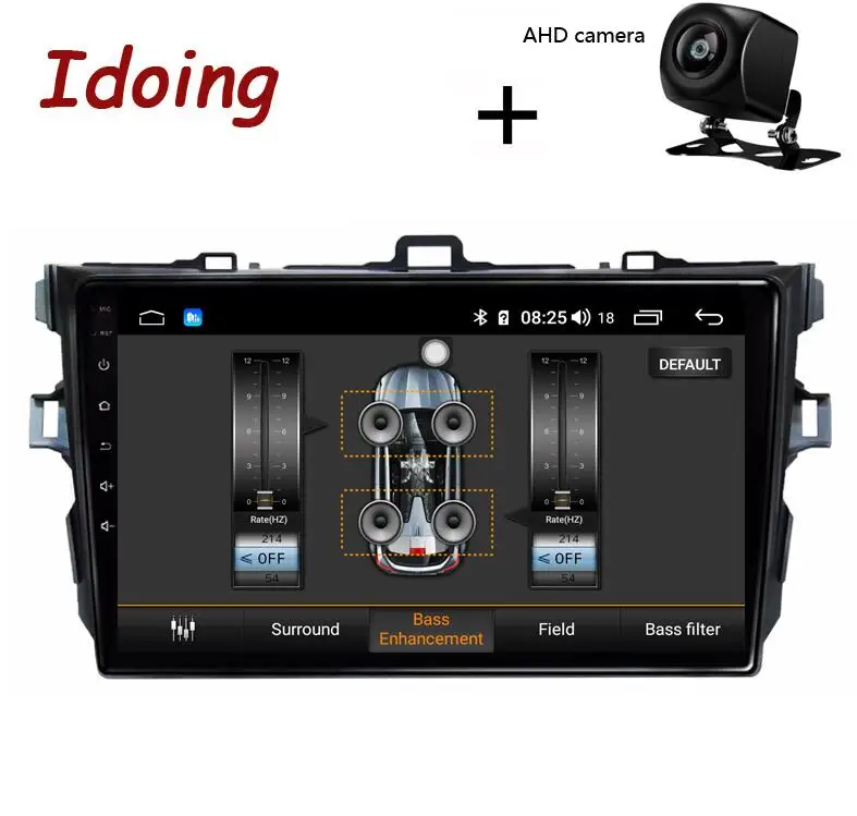 Idoing " 4G+ 64G 2.5D ips Восьмиядерный автомобильный Android8.1 радио плеер для Toyota Corolla 10 E140 E150 2006-2011 gps навигация Нет 2 din - Цвет: Standard with AHD