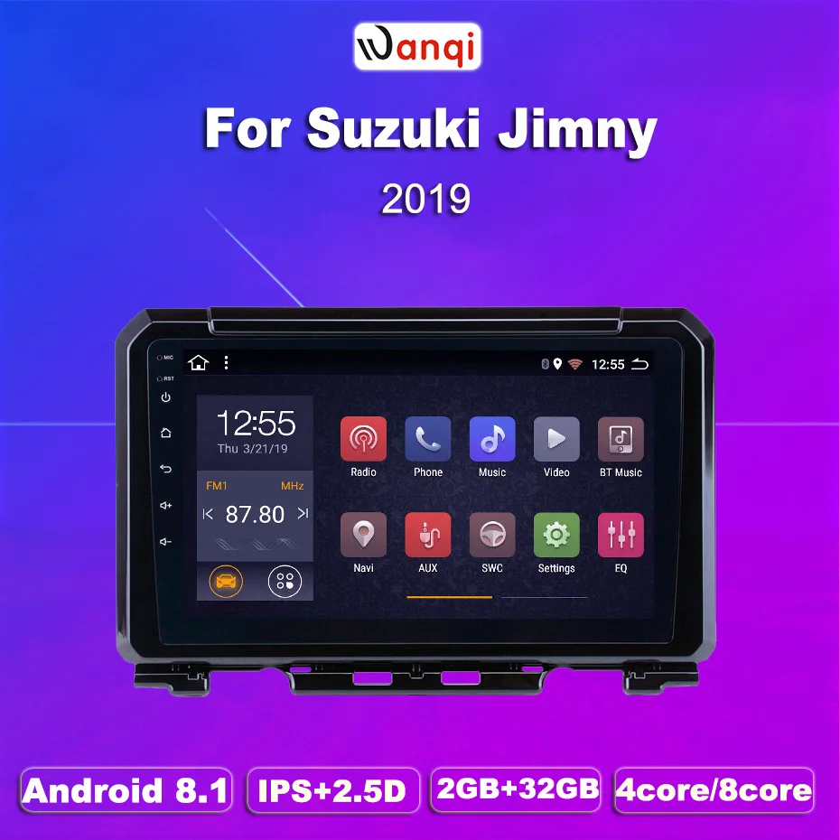 2G ram 32G rom Android 8 1 9 дюймов gps навигационное радио для 2019 Suzuki JIMNY с Bluetooth USB