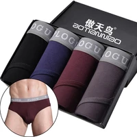4pcs big size sexy briefs mens underwear underpants male large knickers homme undershorts modal undies l xl xxl 3xl 4xl 5xl