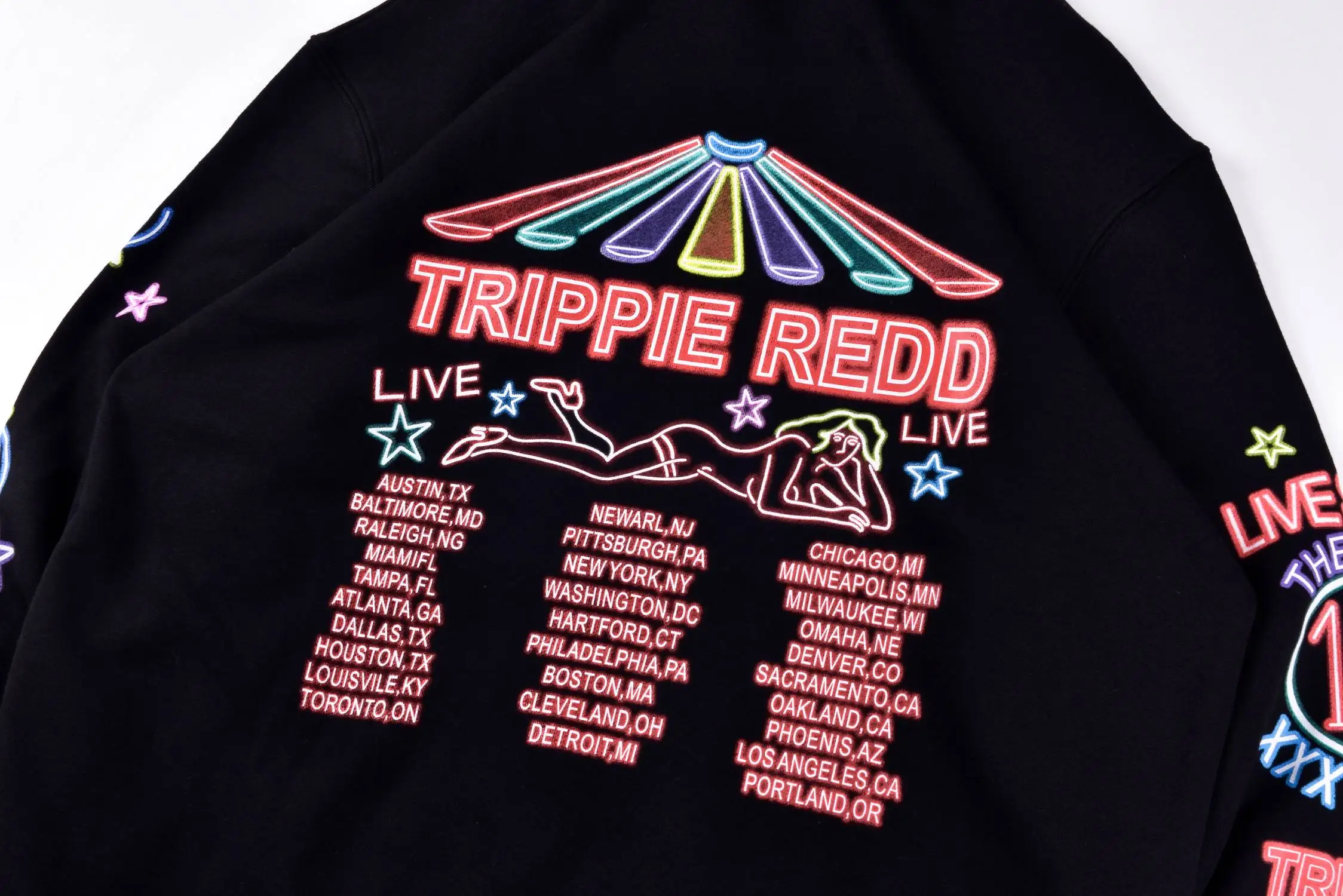 Trippie Redd толстовки merch trippieland забавные буквы девушка печать уличная хип hopTrippie Redd толстовки для мужчин и женщин
