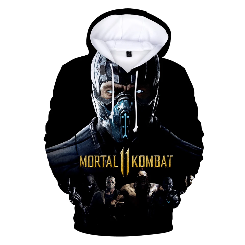 

New 3D Print Mortal Kombat 11 Hoodies Male Female Hooded Comfortable pocket Street HIp Hop Casual Hoodie Clothes