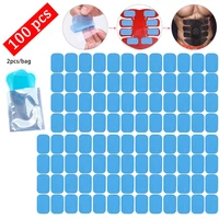 100pcs replacement abs gel pads ems abdominal muscle stimulator hydrogel gel patch fitnesss for abdomen massage machine stickers
