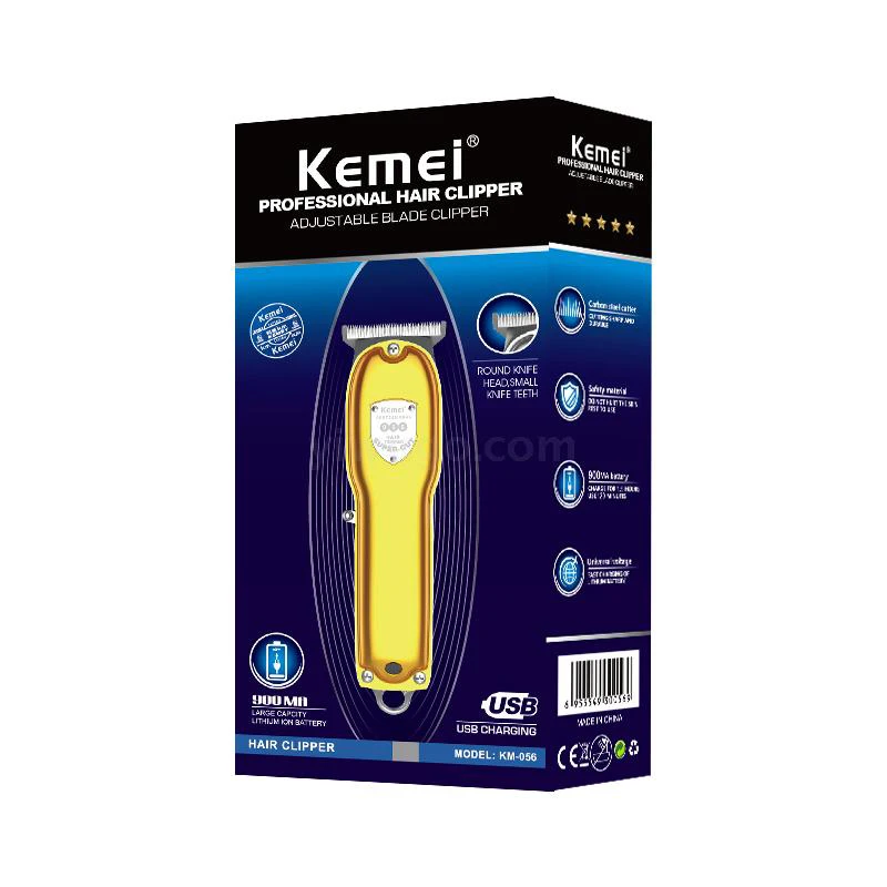 Беспроводная Машинка для стрижки волос Kemei мощный электродвигатель мужчин