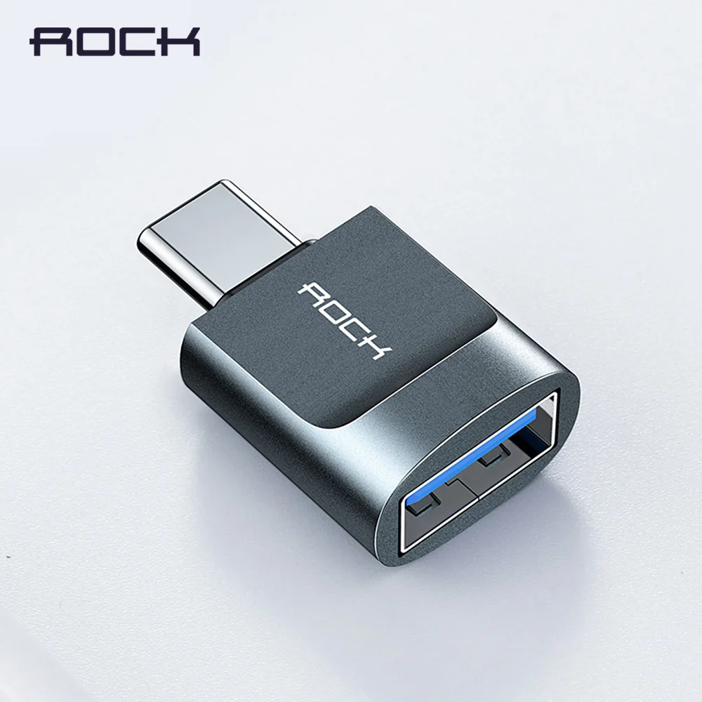 Адаптер Rock OTG usb type C для Xiaomi Redmi huawei samsung Oneplus 7 Pro адаптер c USB Tipo 3 0|Переходники и