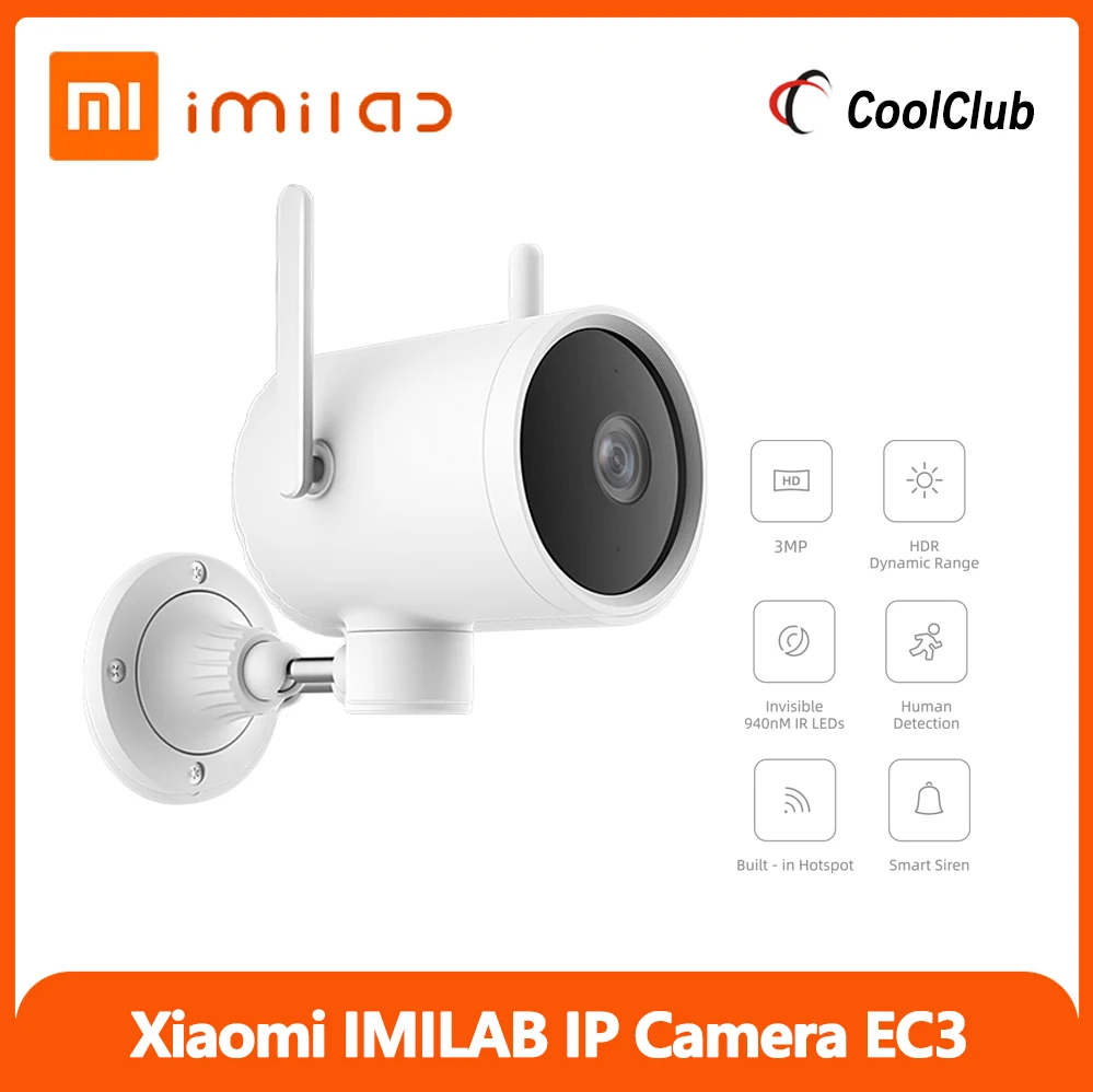 Xiaomi IMILAB EC3 2K HD IP камера для уличной съемки с обновленная глобальная версия CCTV