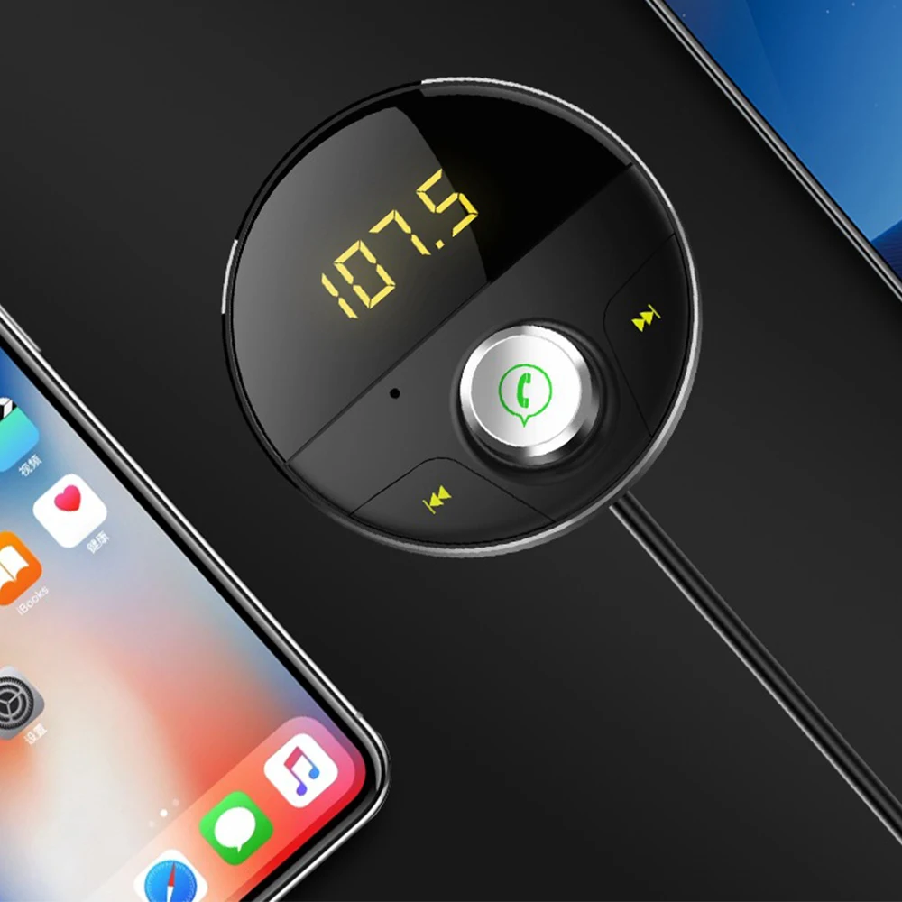 FM Transmitter Car Handsfree Wireless Bluetooth MP3 AUX audio TF card playback Smart Player Auto USB Adapter | Автомобили и