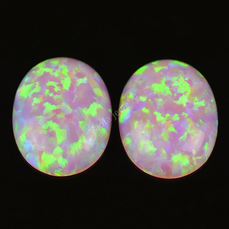 Разноцветный черный опал драгоценный камень овальная форма плоская основа