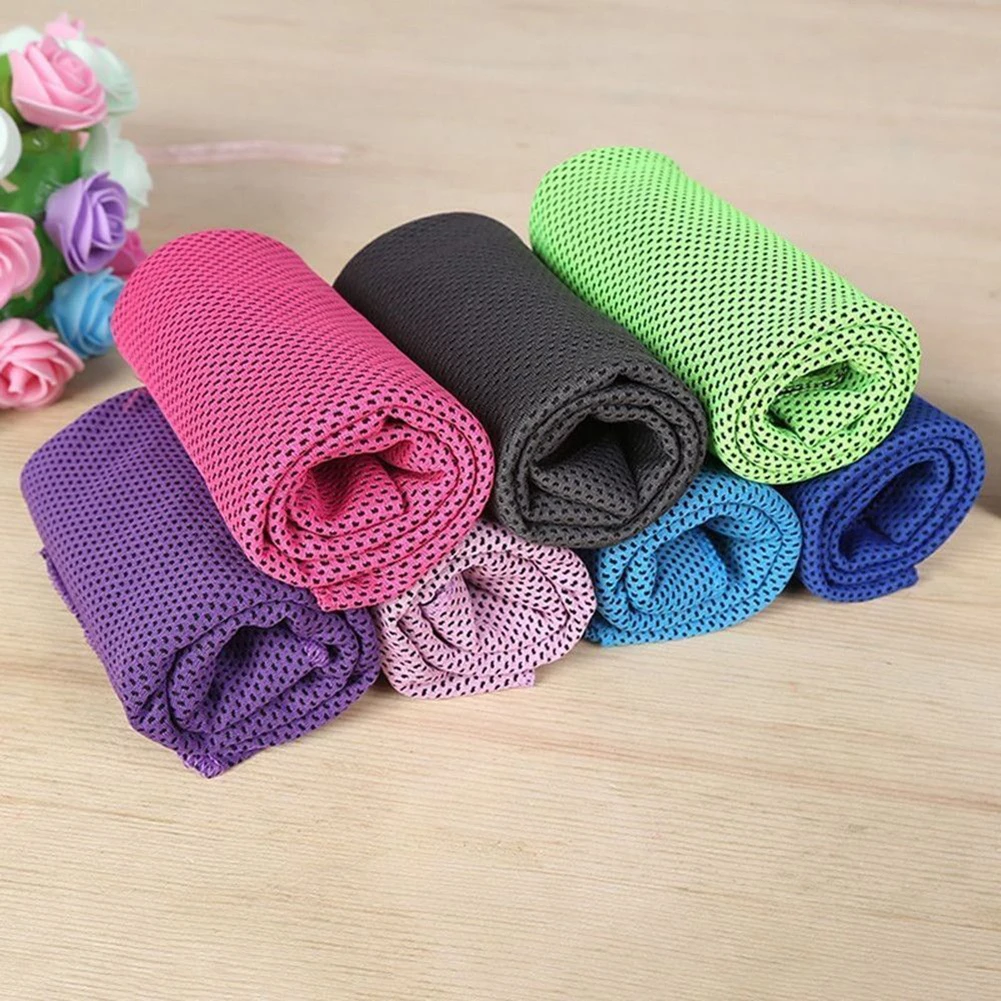 New Sports Ice Towel Reusable Enduring Cooling Quick Dry Instant Cold Chilly Pad Sweat Tool Running | Дом и сад