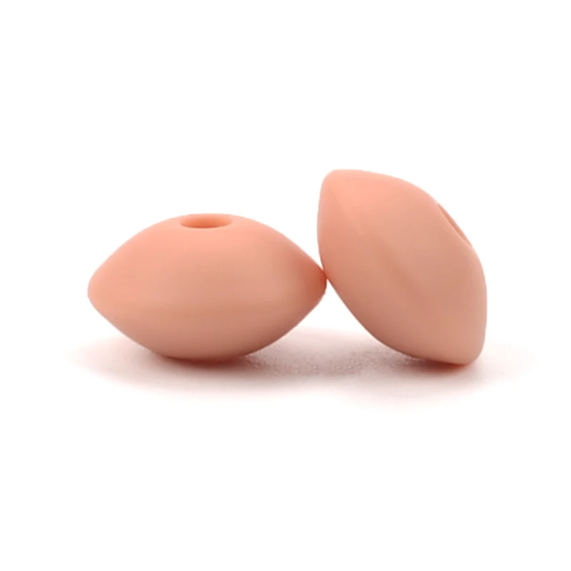 peachy 50 шт./лот, 12 мм, силиконовые чечевицы, силиконовые бусины, BPA бесплатно, сделай сам, подвески для новорожденных, аксессуары для кормления, Прорезывание Зубов, ожерелье, игрушка для прорезывания зубов - Цвет: peachy