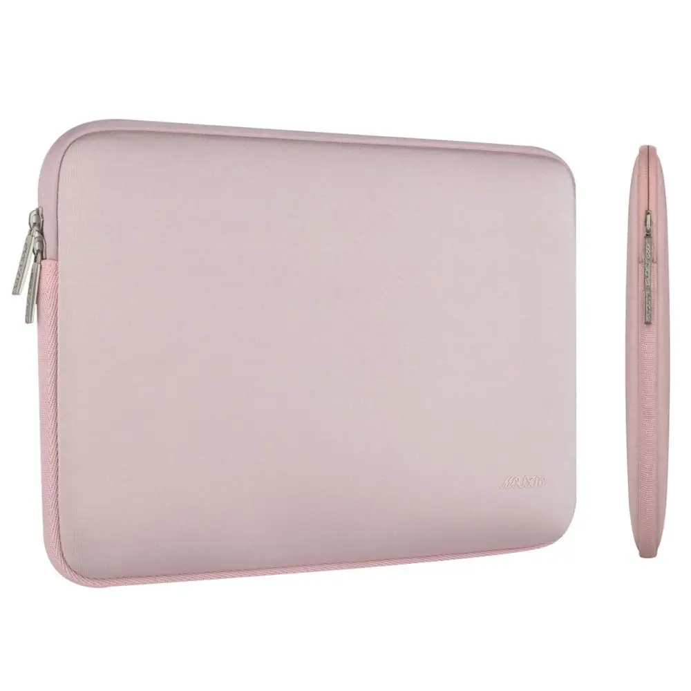 Сумка для ноутбука MOSISO для Macbook Air Pro 11, 12, 13, 14, 15, retina, компьютер, ноутбук 11,6, 13,3, 15,6 дюймов, рукав, водонепроницаемая сумка, чехол - Цвет: Neoprene Pink