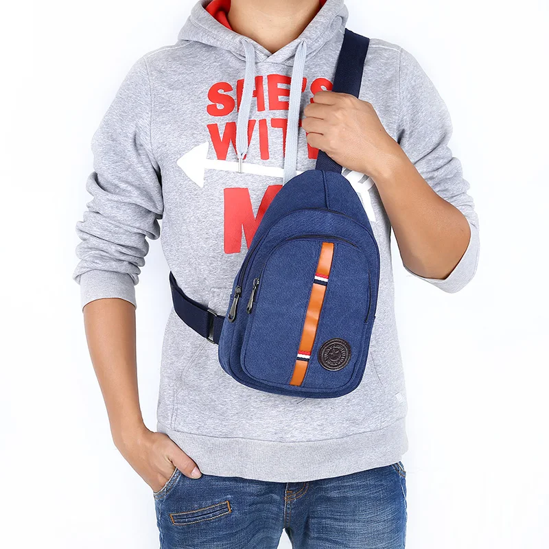 

Men's Running Bag Small Shoulder Nylon Male Oblique Shoulder Chest Vest For Men Crossbody Side Sling Travel Stylish Chest Bag