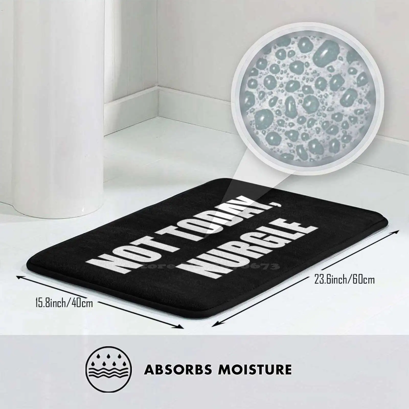 Коврик мягкий Противоскользящий с 3D эффектом 40 К | Дом и сад