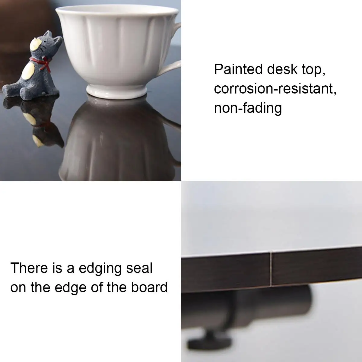 

Foldable Computer Table 64*40CM Adjustable Portable Laptop Desk Rotate Laptop Bed Table Can be Lifted Standing Desk