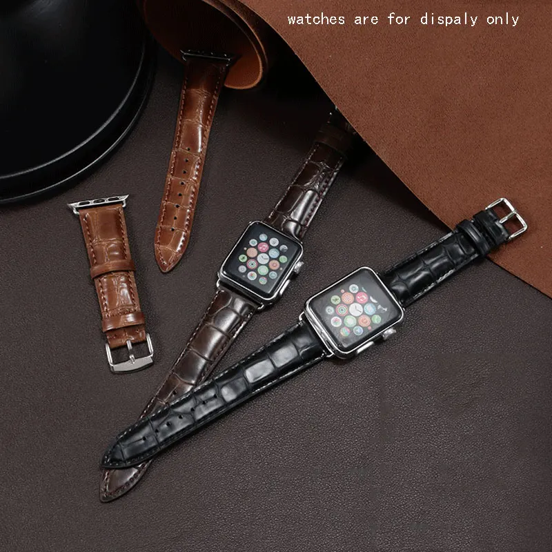 Сменный ремешок для часов из натуральной кожи спортивный Apple watch 1 2 3 4 40 /44 мм 38/42