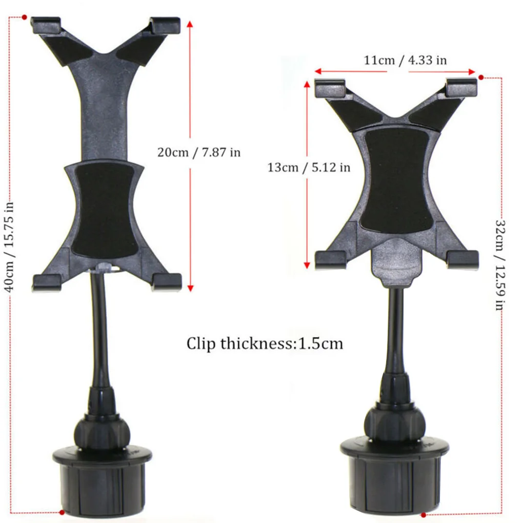 

Replacement for Samsung Galaxy Most Phone Universal Car Cup Holder Adjustable Mount 7"-10" Tablet Bracket