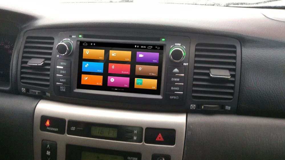 Qcta core Android 9 0 автомобильный DVD GPS плеер для Toyota Corolla E120 BYD F3 мультимедиа WIFI 4 Гб + 64 DVR USB