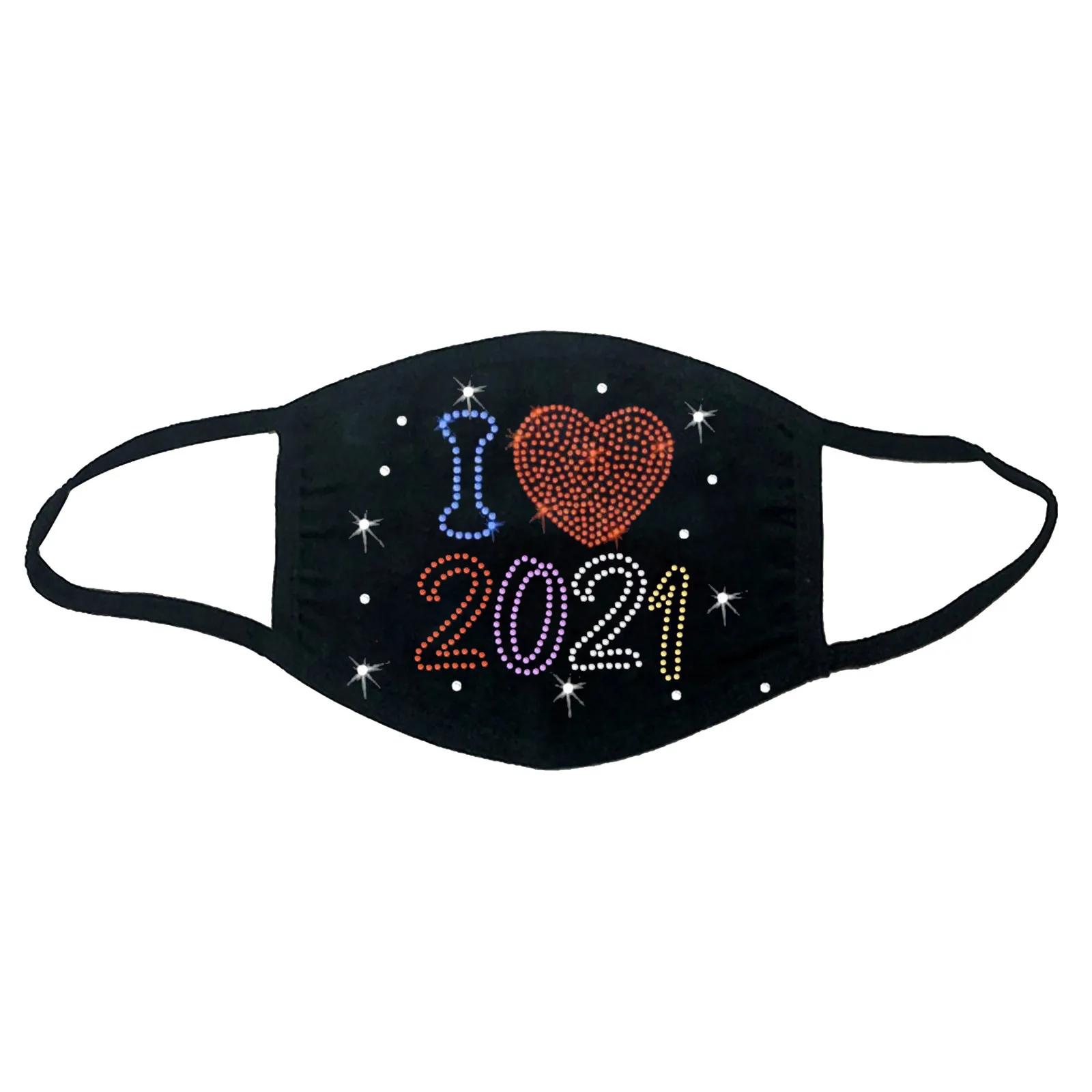 2020 модные к требованиям заказчика Сверкающие стразы маска эластичные