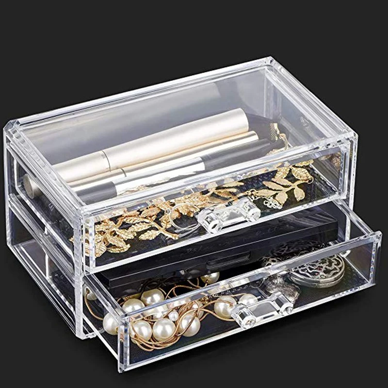 Косметическая коробка для хранения ювелирных изделий органайзер макияжа 2