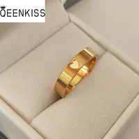 qeenkiss rg8137 fine jewelry wholesale fashion lovers couple birthday wedding christmas gift heart titanium stainless steel ring