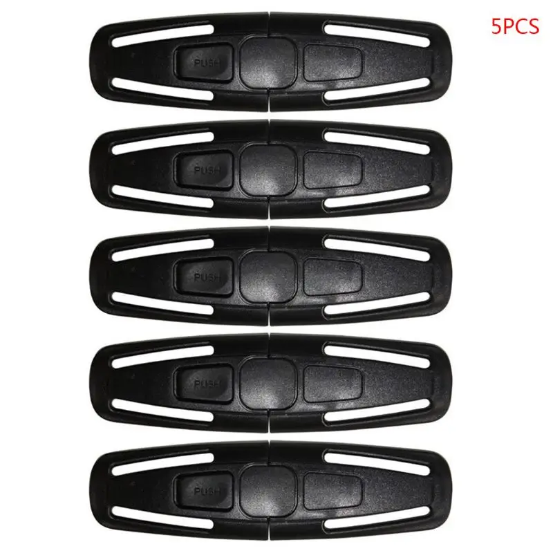 

5 Pcs Baby Car Safety Seat Strap Belt Harness Chest Clip Lock Buckle Nylon Latch
