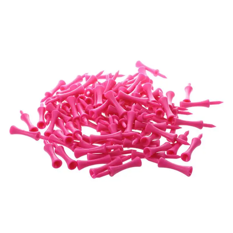 

100 Pieces golf tee overlays hot pink T SN006 60MM