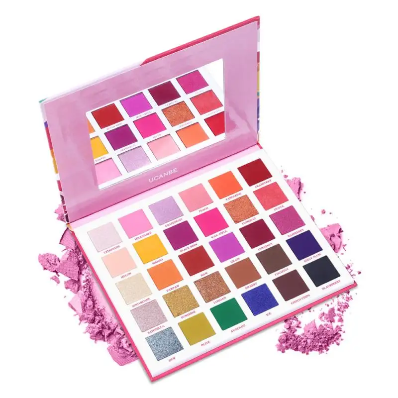 Fruit Pie Filling 30 Color Nude Shining Eyeshadow Makeup Sexy Glitter Pigment Eye Shadow Pallete Waterproof Cosmetics TSLM2 |