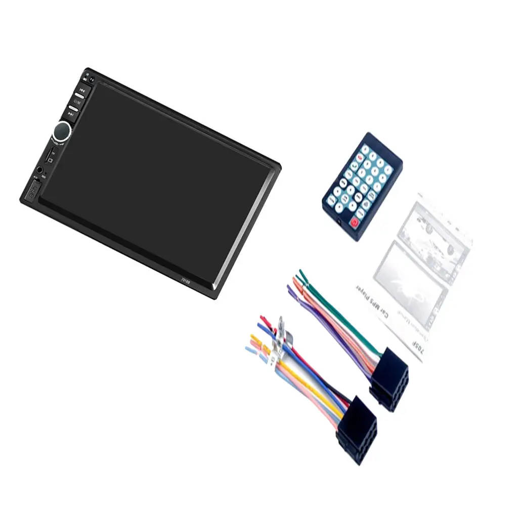 

Автомобильный видеоплеер с сенсорным экраном 7 дюймов, радио 2,0, Bluetooth, громкая связь, DVD, CD плеер