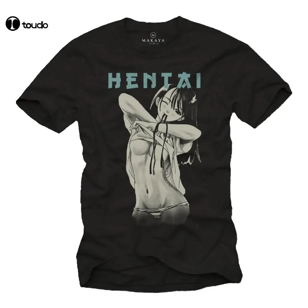 

Manga T-Shirt Mens Anime Comic Hentai Waifu Senpai Nerd Gamer Gift Men- Show Original Title