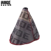 hot jdm style bride canvas universal shift lever knob boot cover red black racing shift knob collars rs sfn059