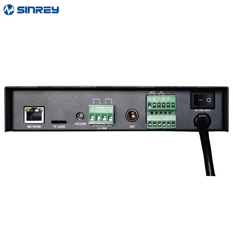 

IP network audio broadcasting system IP/SIP audio codec local amplification rural broadcasting