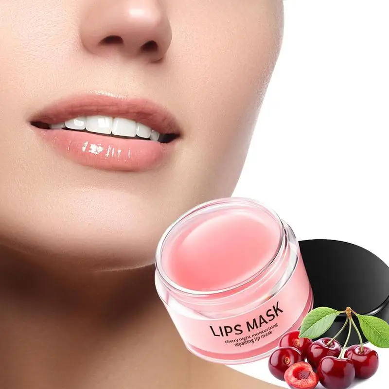 

20g Nourish Cherry Lip Care Mask Lip Protector Anti Dry Reduce Lip Lines Hydrating Moisturizer Lips Mask