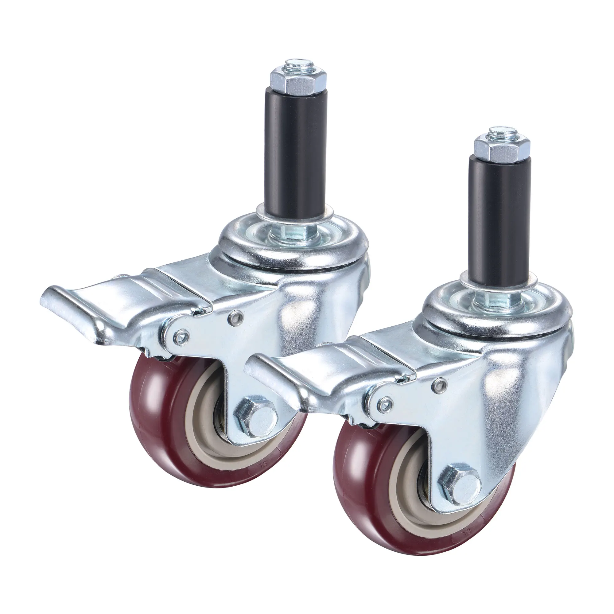 Uxcell поворотный расширяющийся ролик с тормозом нагрузки 3 дюйма диаметром фунтов