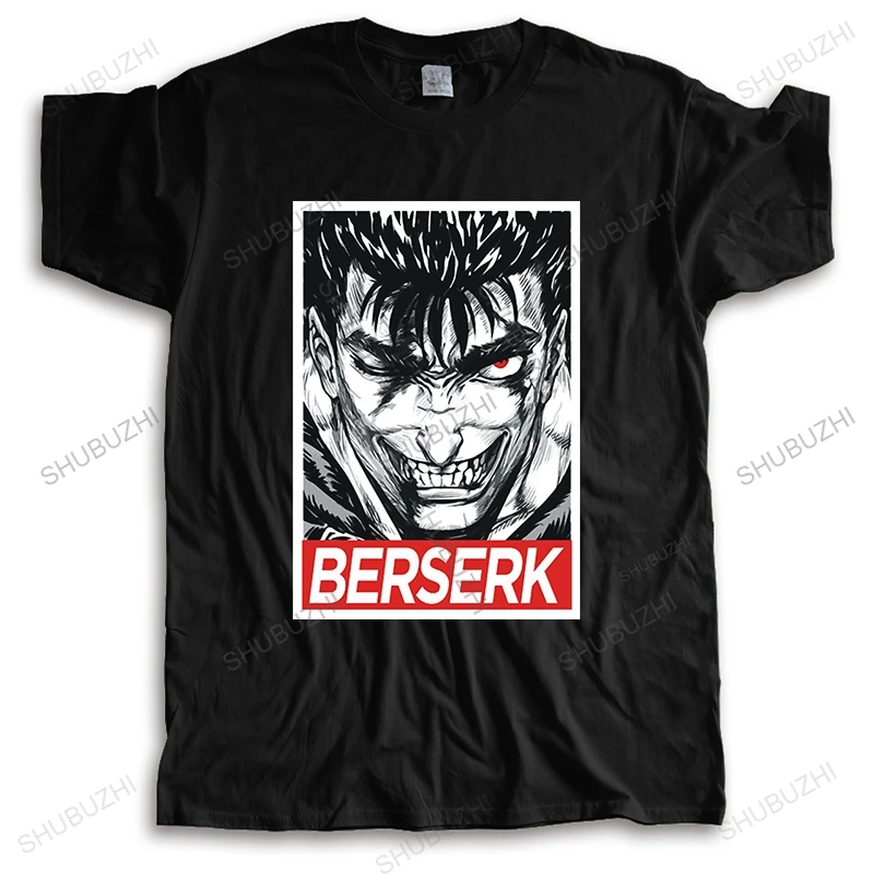 

Hot sale men summer brand tshirt cotton t shirt Men's Berserk Anime Shirt Male Funny print Top Tees Mens streetwear Tshirt