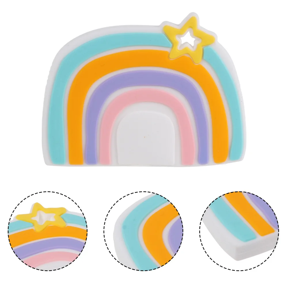 

Silicone Teether Safe Baby Teether Infant Molar Rod Cartoon Baby Biting