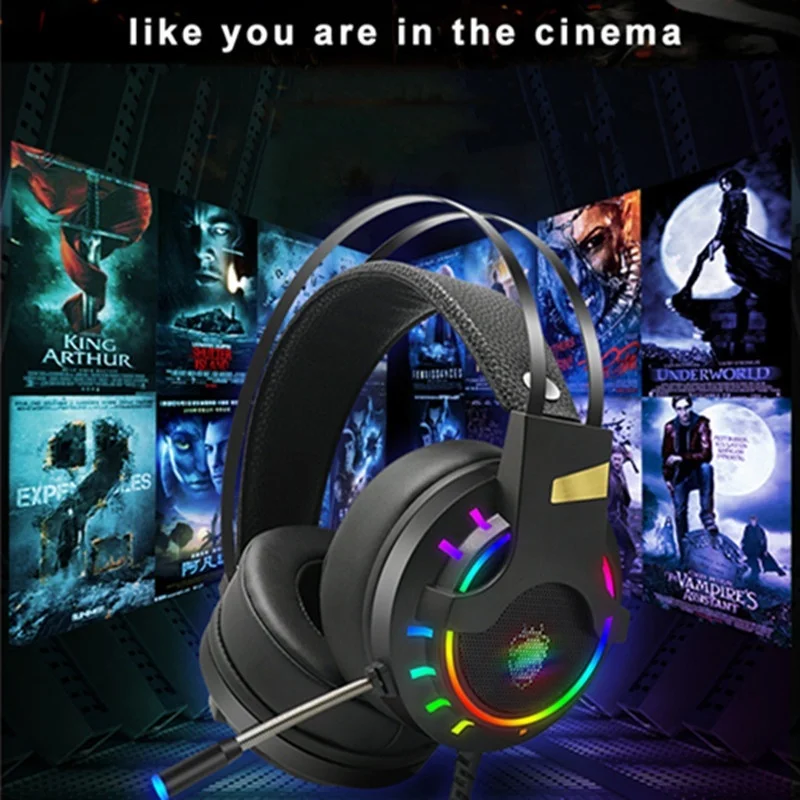 Профессиональная игровая гарнитура с микрофоном стерео анти шум бас 3 5 мм