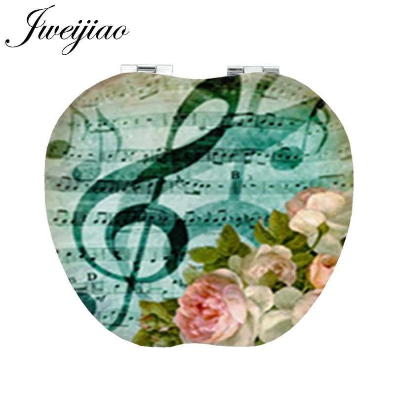 

Youhaken Ancient musical note and flowers moive espejo de maquillaje Accessories pocket mirror vintage for music teacher B640